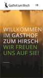 Mobile Screenshot of gasthof-zum-hirsch.de